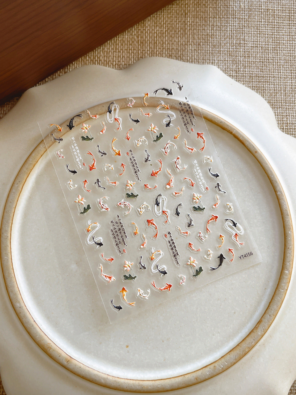 Wholesale Small goldfish koi nail stickers exquisite nail stickers